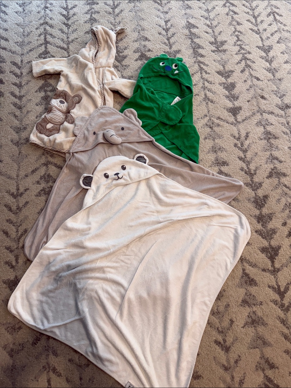 Newborn baby towels & robe